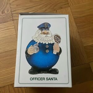 Unique Officer Santa Ornament NWOT